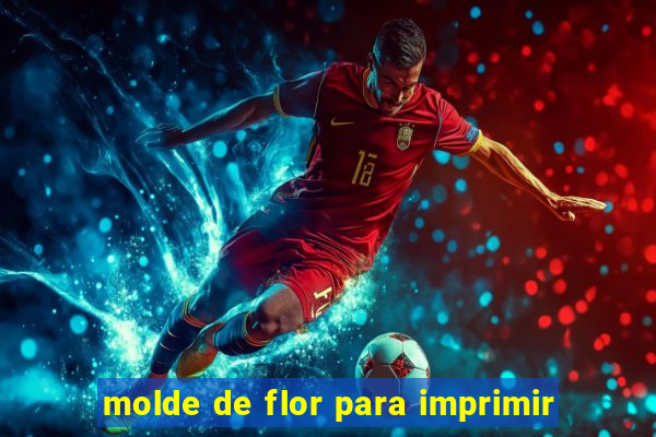 molde de flor para imprimir